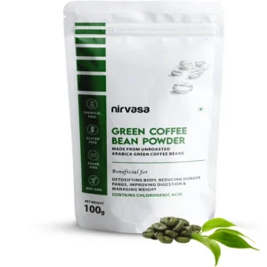satviki green coffee powder | 100g | cold ground from aaa grade arabica beans | detox & weight loss support | ready to mix | fssai certified | natural & pure